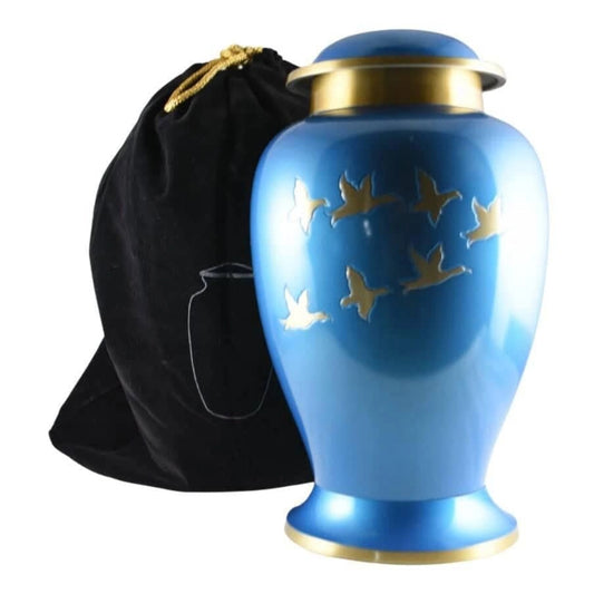 Skyward Flight Blue Urn