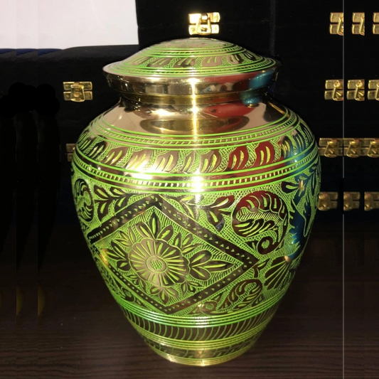 Verdant Heritage Tribal Urn