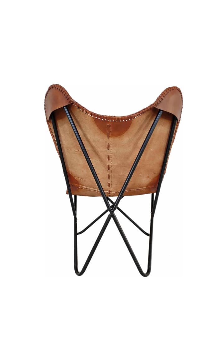 Genuine Leather Butterfly Chair