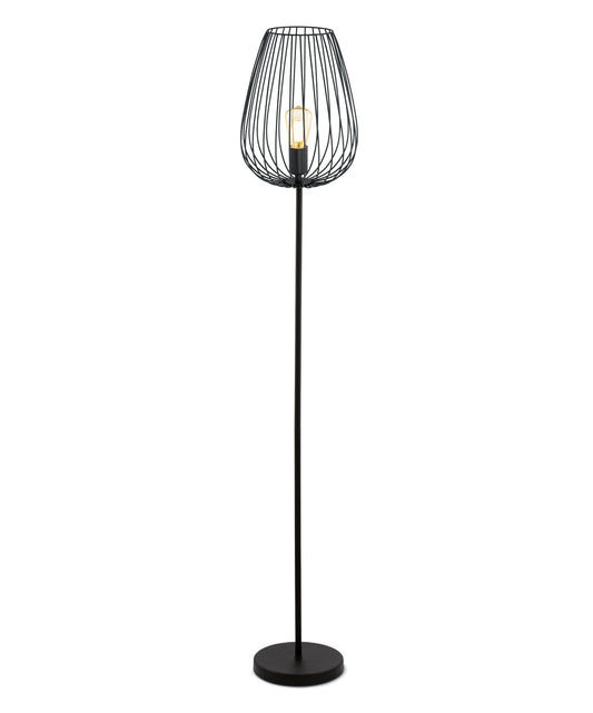 Floor Lamp Steel Black