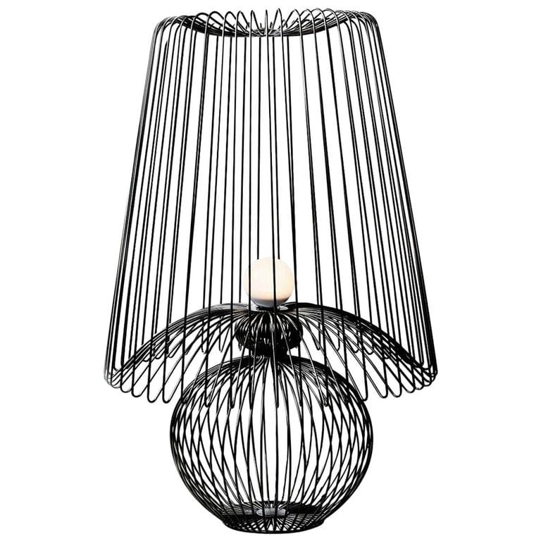 Oversized Metal Floor Lamp Koy in Black