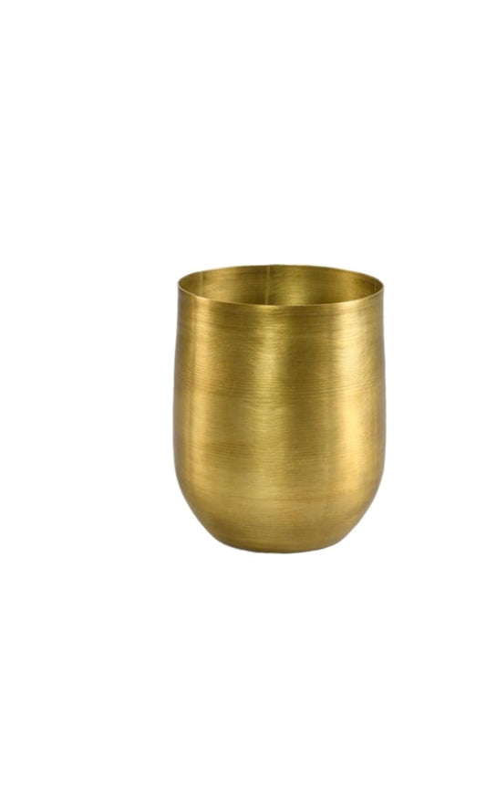 Raw Brass Vase