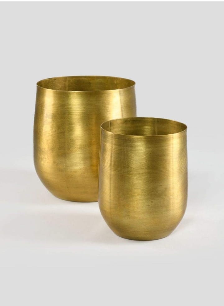 Raw Brass Vase